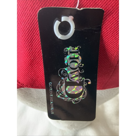 HowD Genuine Red Headwear Small Fitted Baseball Hat  Embroiled A Logo Cap NWT - Picture 7 of 10